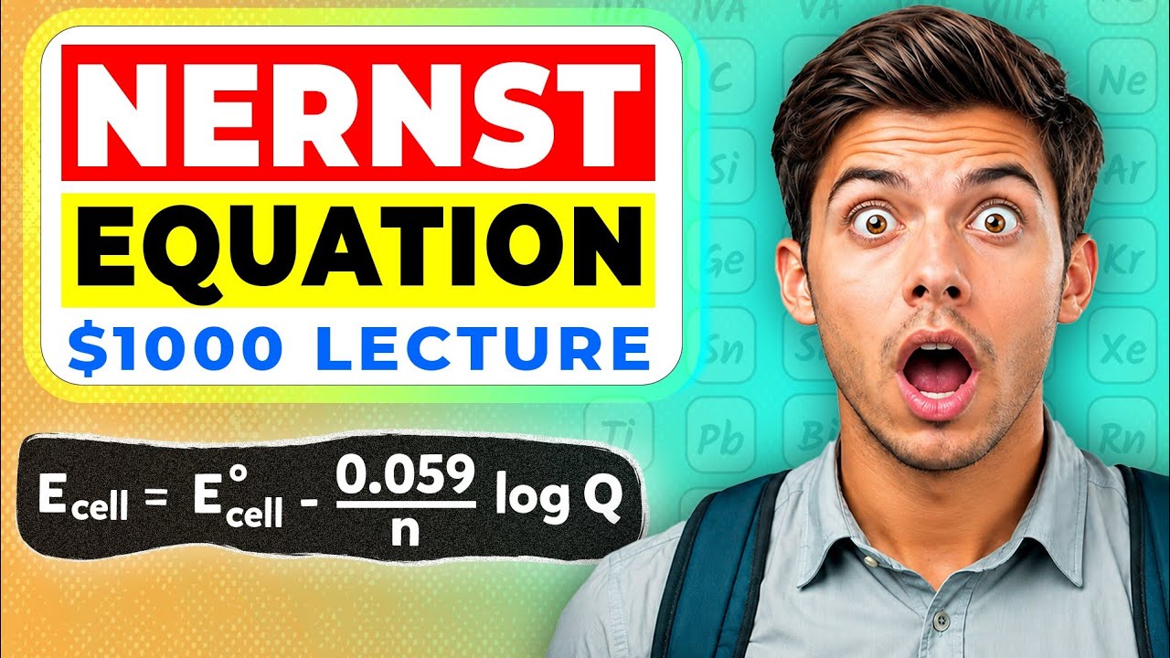 Nernst Equation Explained from Basics | Electrochemistry Class 12 