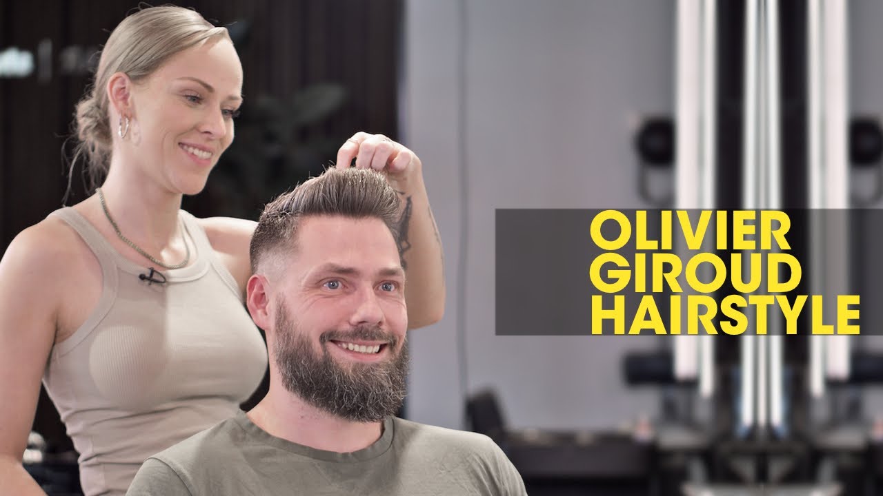 Mens hairstyle and beard 💈💇‍♂️ like OLIVIER GIROUD ⚽️🏃
