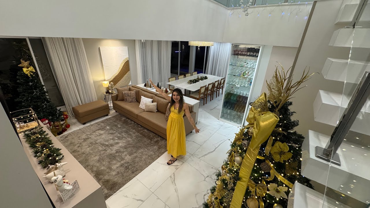 TOUR PELA CASA DECORADA PRO NATAL 2025 #palomasoares