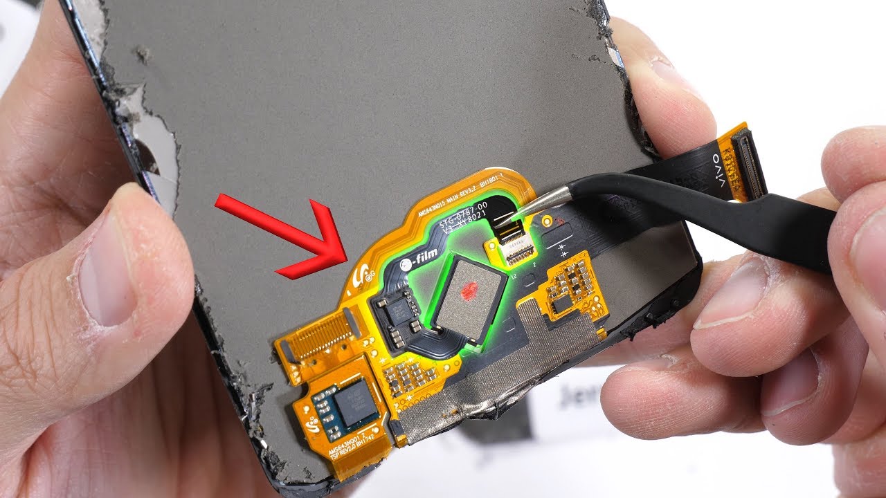 In-Glass Fingerprint Reader TEARDOWN! - How does it work?!