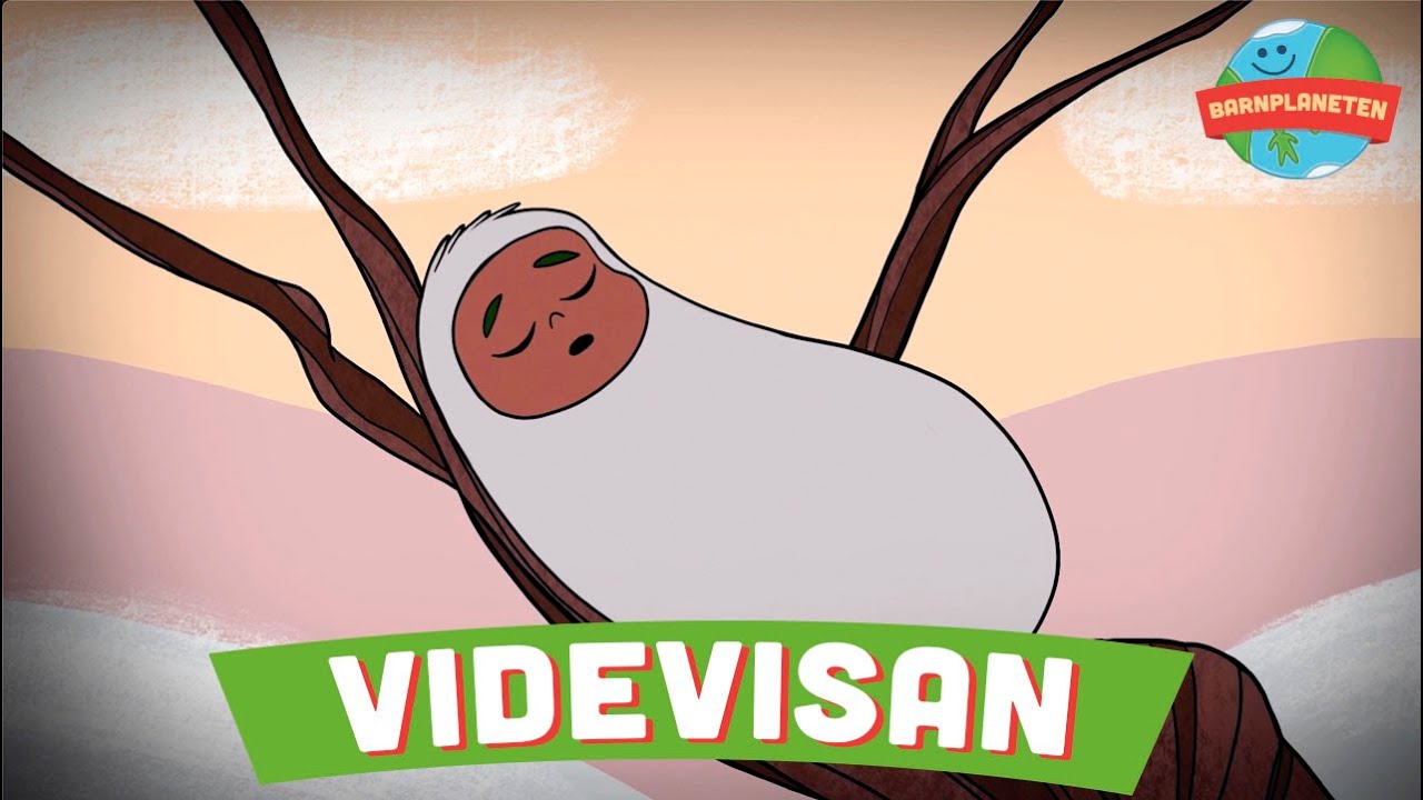 Animerad Barnplaneten video - Videvisan (Sov du lilla videung) med Pernilla Andersson