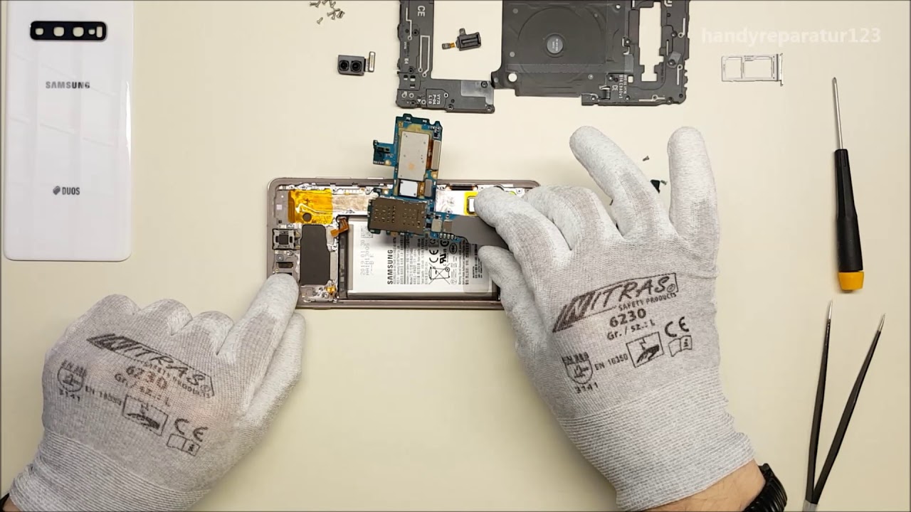 Samsung Galaxy S10+ (G975F) Teardown - handyreparatur123