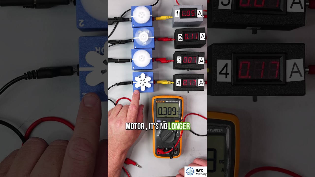 Back EMF Explained with DC Motors &ndash; Why Current Drops When Motors Spin and Increases When it Stops