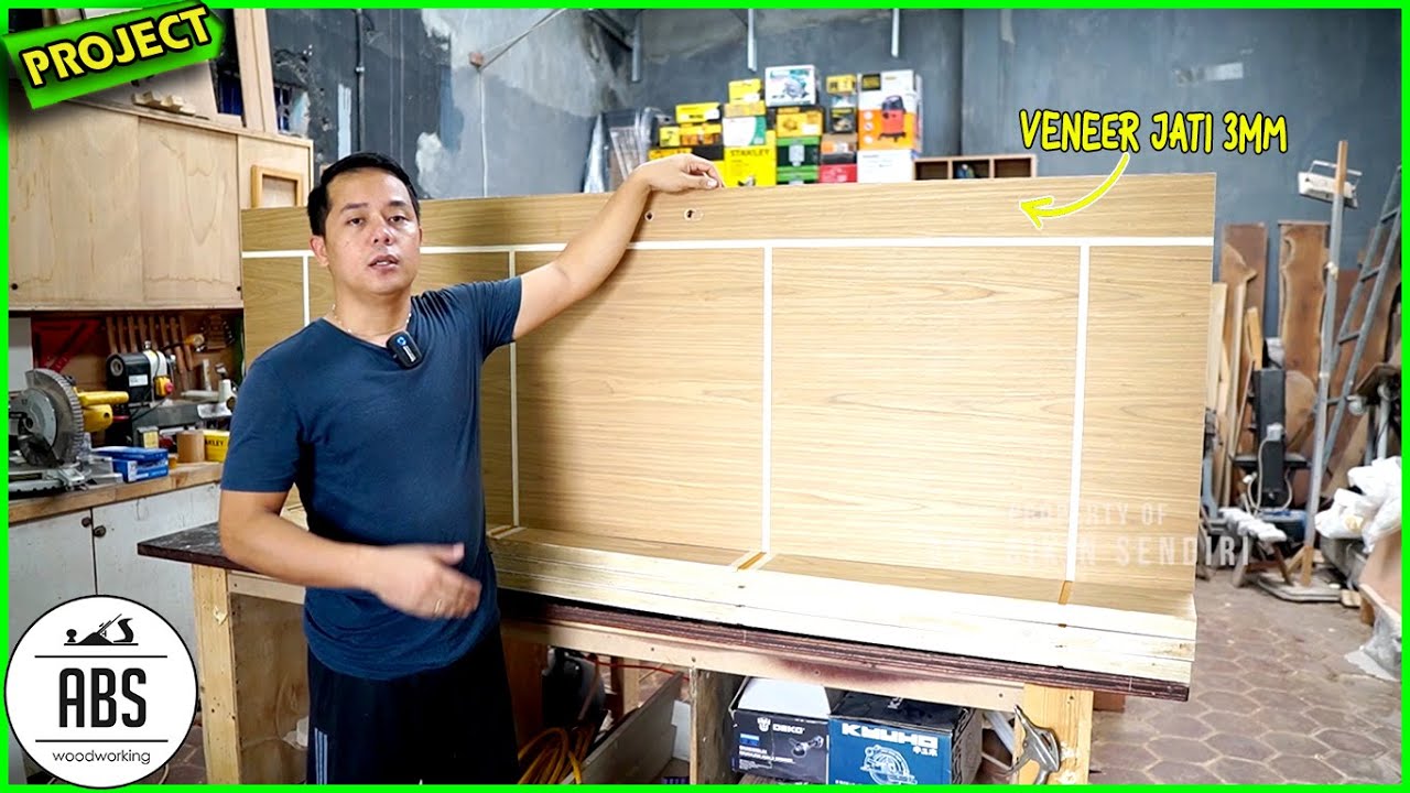 Part 2 - Tutorial Finishing Daun Pintu Teakwood Veneer 3mm Untuk Outdoor, Pakai WATERBASED