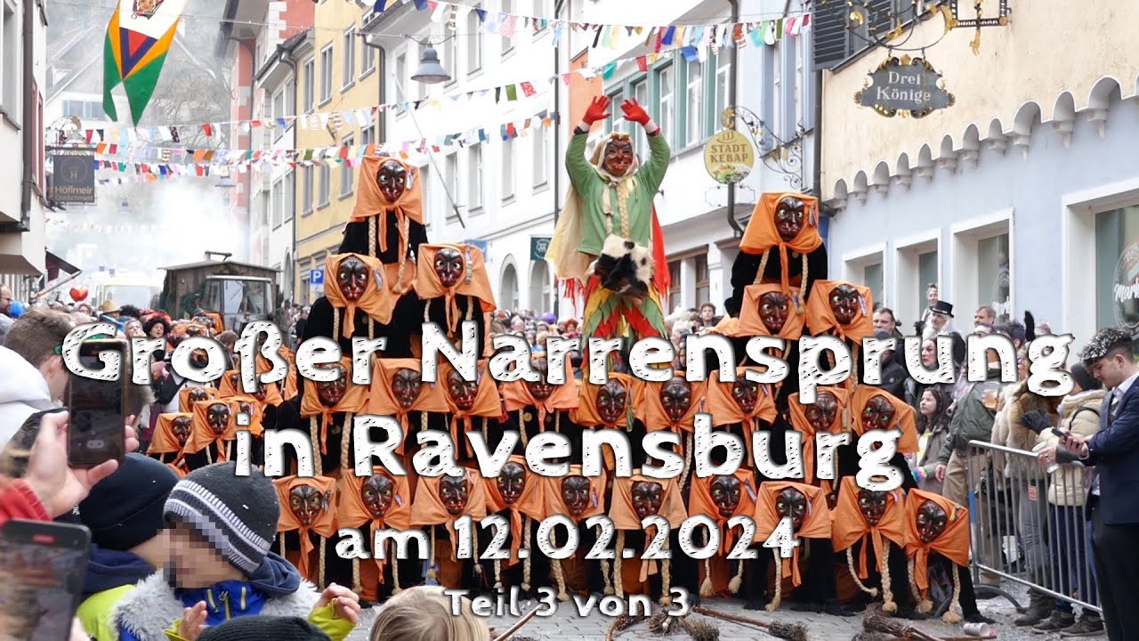 Highlights vom Großen Narrensprung in Ravensburg am 12.02.2024 Teil 3/3