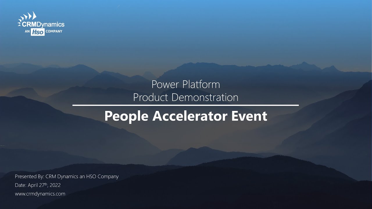 A Digital Event: The People Accelerator