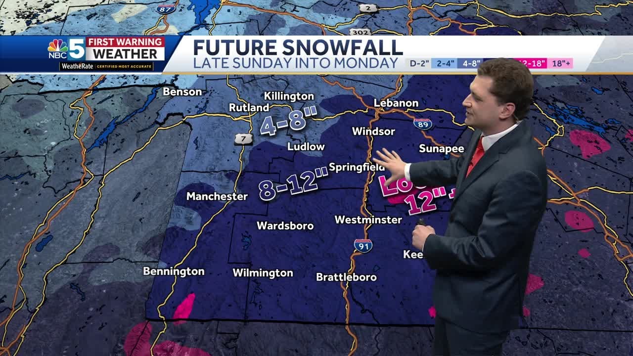 Video: Little rain and snow tonight, followed by a coastal storm Sunday night (1-18-25)