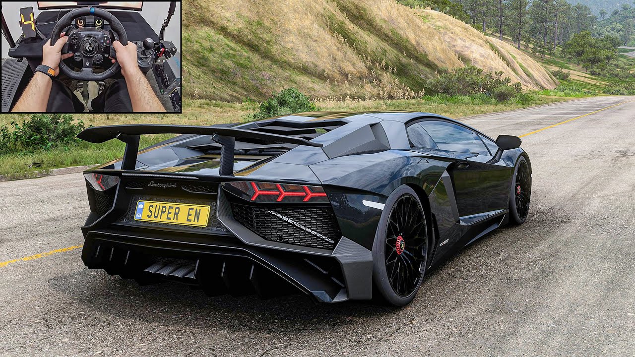 Lamborghini Aventador Superveloce - Forza Horizon 5 | Logitech G923 Steering Wheel