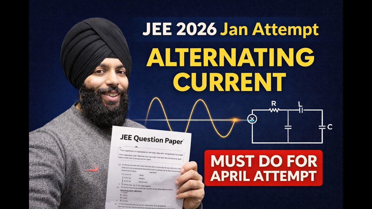 What JEE Main 2026 Asked in Alternating Current | Must Do for April (Jan Attempt)