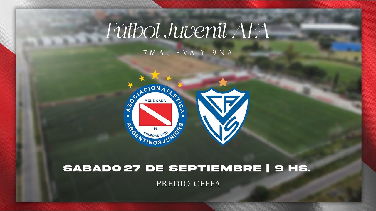 🏆 FÚTBOL JUVENIL AFA: ARGENTINOS JRS vs. Vélez Sarsfield