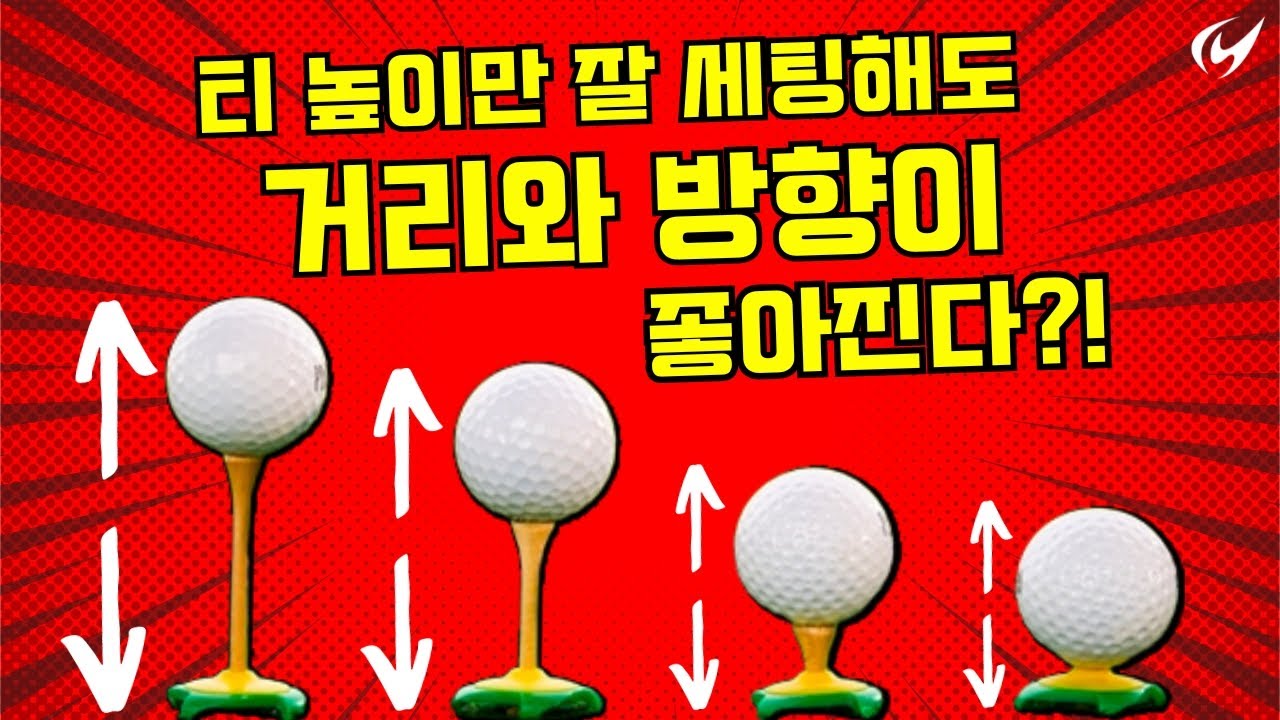 티 높이 잘 정하셔야 드라이버 잘 맞습니다.