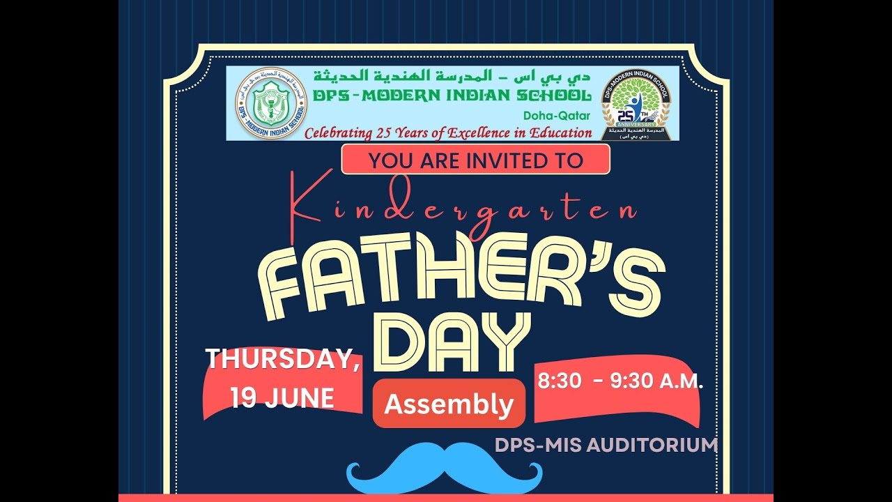 Live- Kindergarten Father's Day Celebration  2025 | DPS Modern Indian School