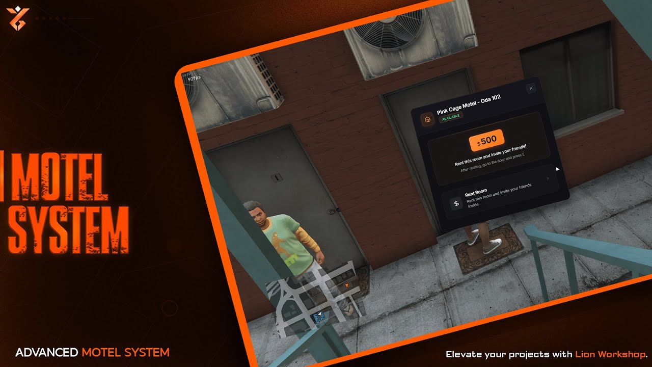 [PAID] Lion Script Motel System [ Fivem Standlone ]