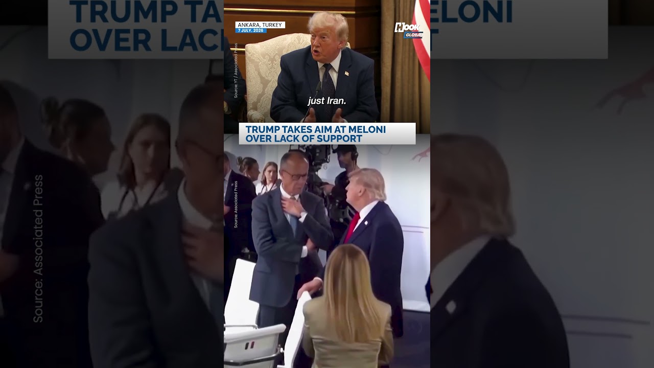 Trump Addresses Truth Social Post and Fallout With Italy's Giorgia Meloni