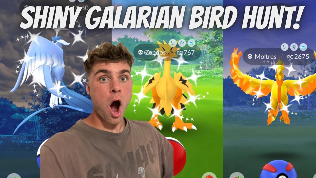 ✨Shiny Galarian Bird Hunt LIVE in Pokemon Go!✨