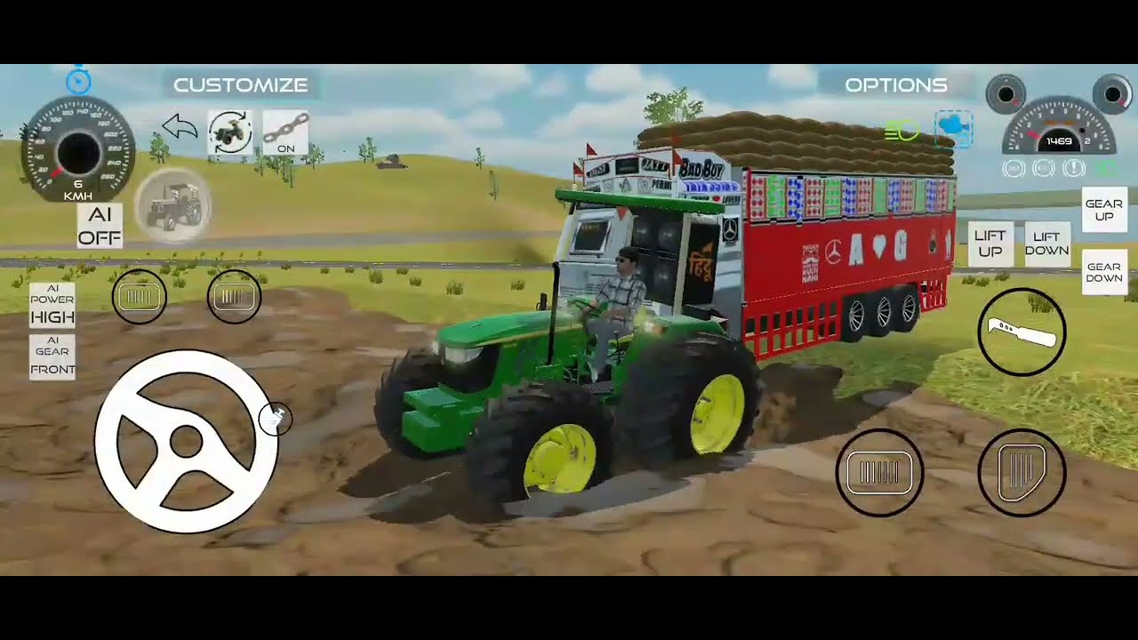 Truck fas 🔥gya mud ma nikal nahi jondere sa bhi #devtractorgaming 