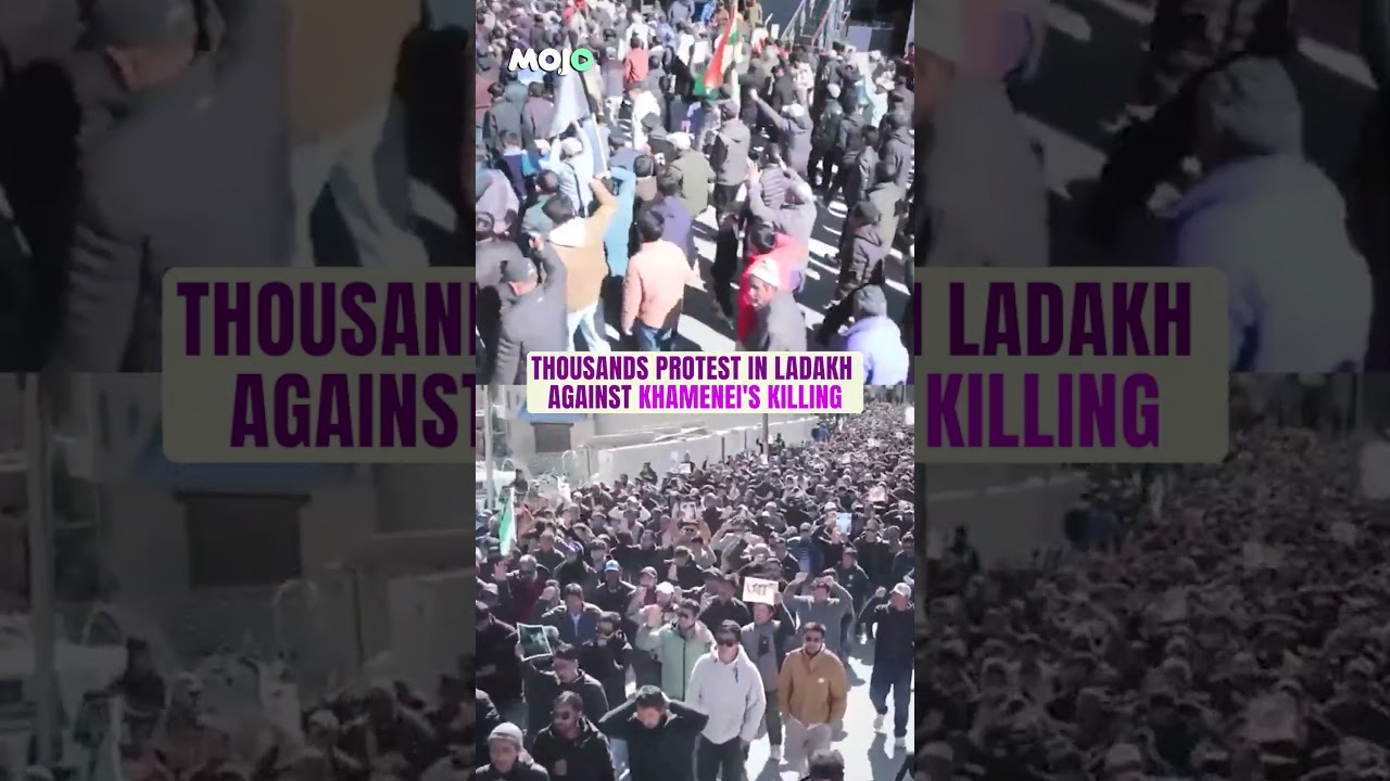 #Iran Ladakh Comes Out On Streets On Al Quds Day To Protest Khamenei's Killing #shorts