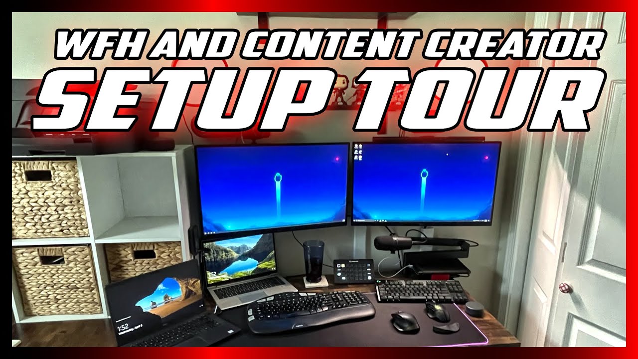 Remote Work and Content Creation Desk Setup Tour (2022)