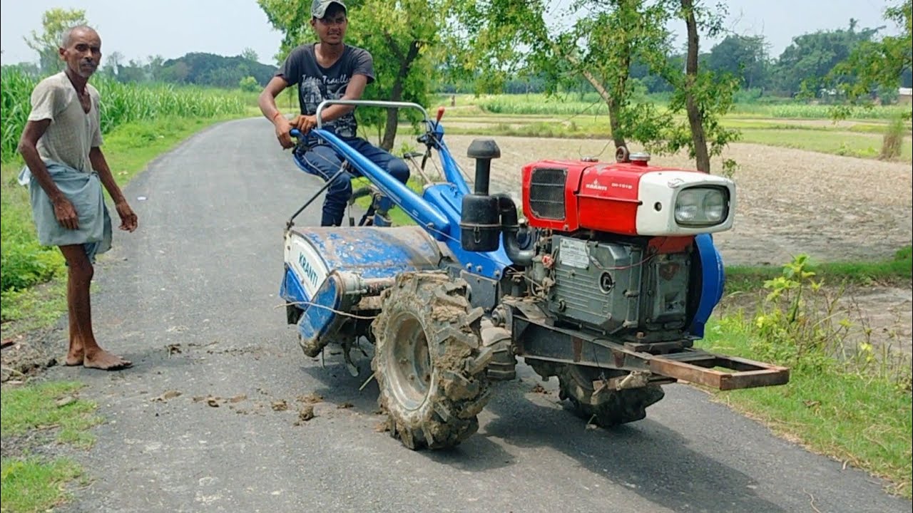 Power Tiller  Kranti   Power Tractor Diesel Tiller -  Mini power #tector