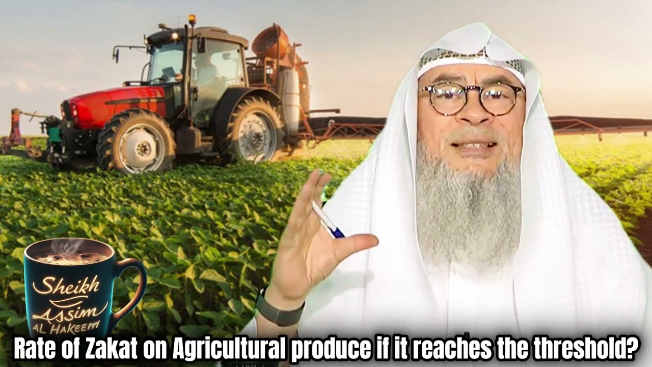Rate of Zakat on Agricultural produce (crops) if it reaches the threshold (nisab) assimalhakeem JAL