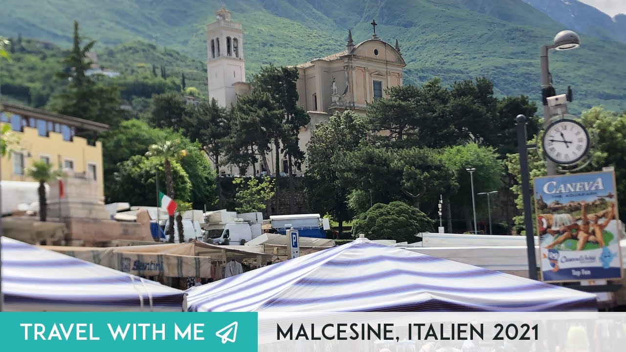 Wochenmarkt in Malcesine Italien - Walking Tour