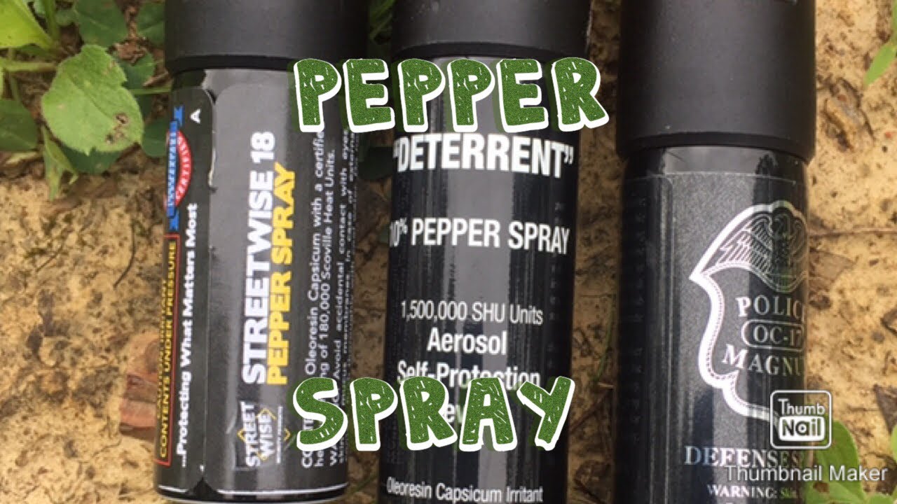 DETERRENT PEPPER SPRAY VS POLICE MAGNUM OC-17 VS STREETWISE 18