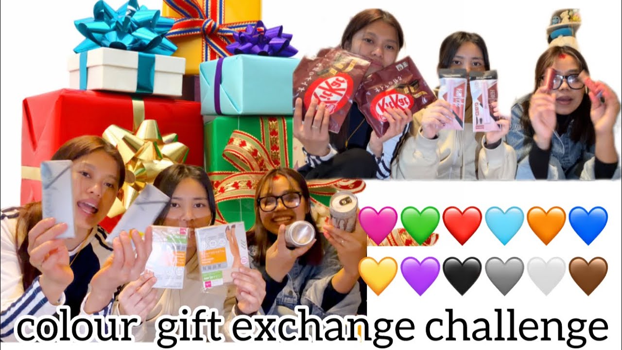 Colour gift exchange challenge with my friends ❤️🎁 @monicamagar1801 #video #viral #babi🧚🏻‍♀️
