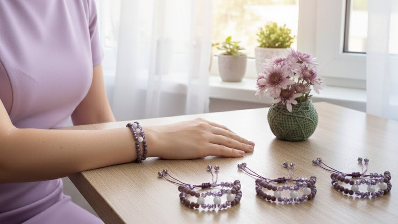 Все думают, что этот хрустальный браслет куплен в магазине 😍 | Простой DIY дома