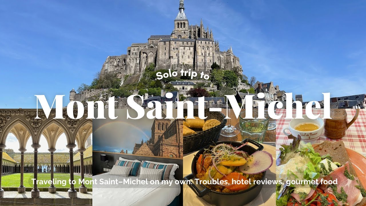 SUB) Mont Saint-Michel Vlog🇫🇷｜気ままにひとりヨーロッパ｜ パリから自主手配でモンサンミッシェルへ🚈｜まさかの貴重品全紛失😇｜ホテル メルキュール モンサンミッシェル