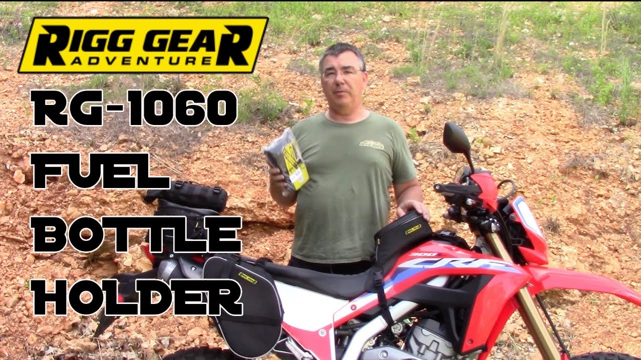 Rigg Gear RG 1060 Trails End Bottle Holder Honda CRF300L Dual Sport motorcycle Nelson Rigg