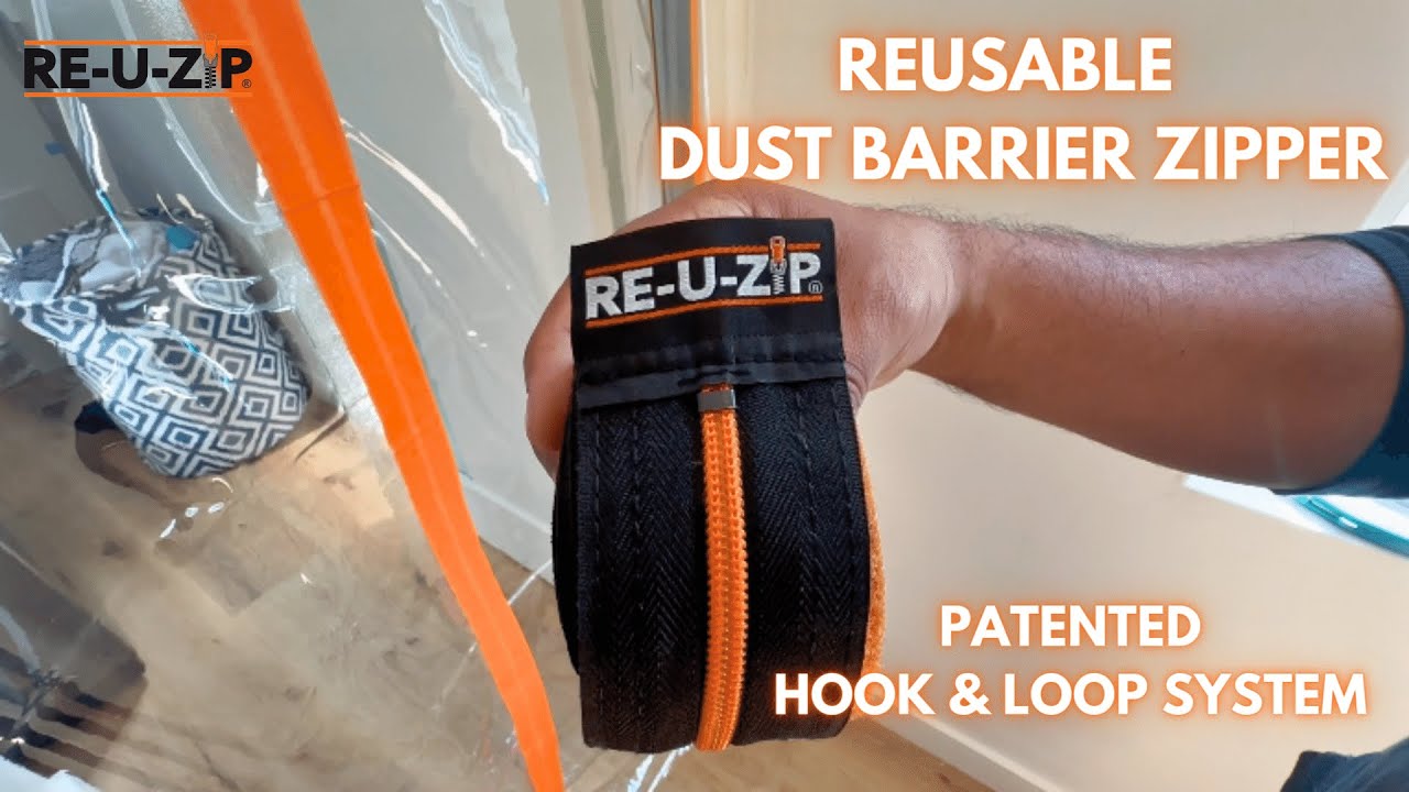 RE-U-ZIP&reg; Reusable Dust Barrier Zipper Starter Kit Unboxing and Installation