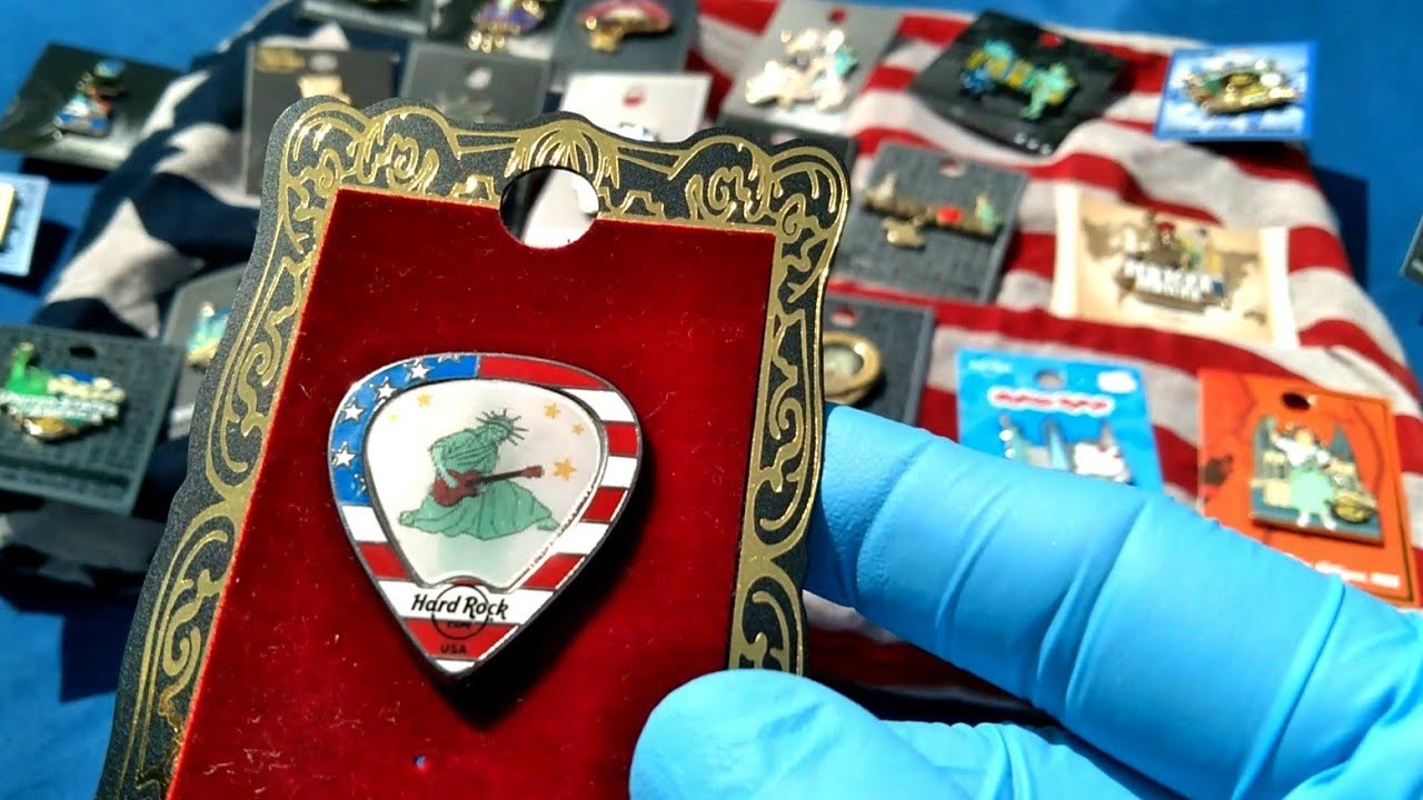 Liberty Insanity 48! Pinsanity! HRC Statue of Liberty Hard Rock Cafe Pin Collection!