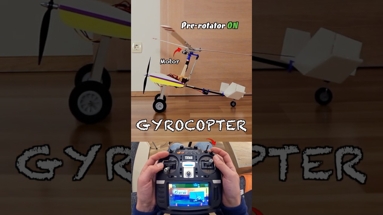 Gyrocopter PRE-ROTATOR | Test ✅