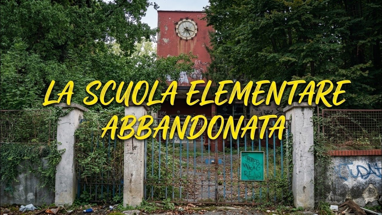 La piccola scuola elementare abbandonata 