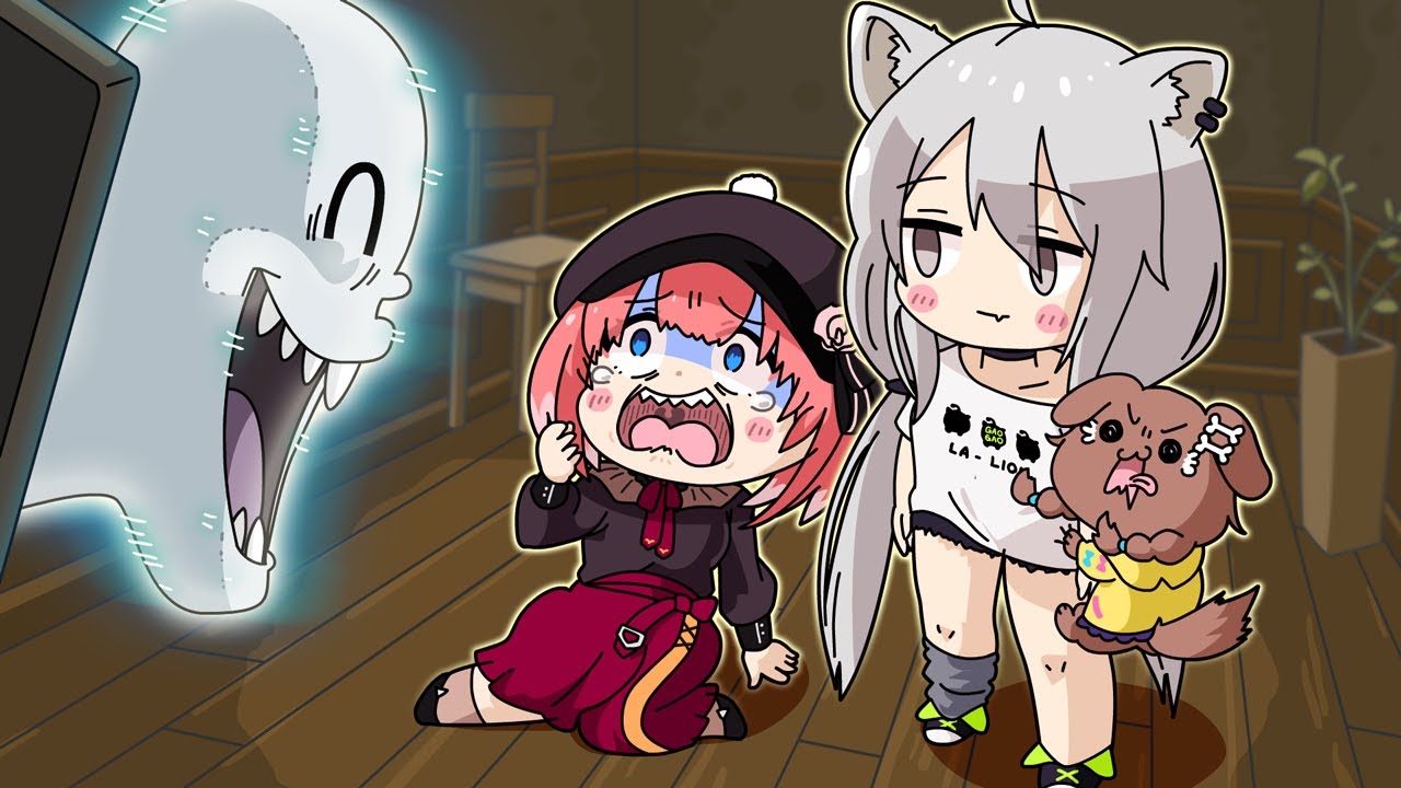 The plan fell apart! Lui-nee and Koro-san want to scare Shishiro Botan.[Animated Hololive/Eng sub]