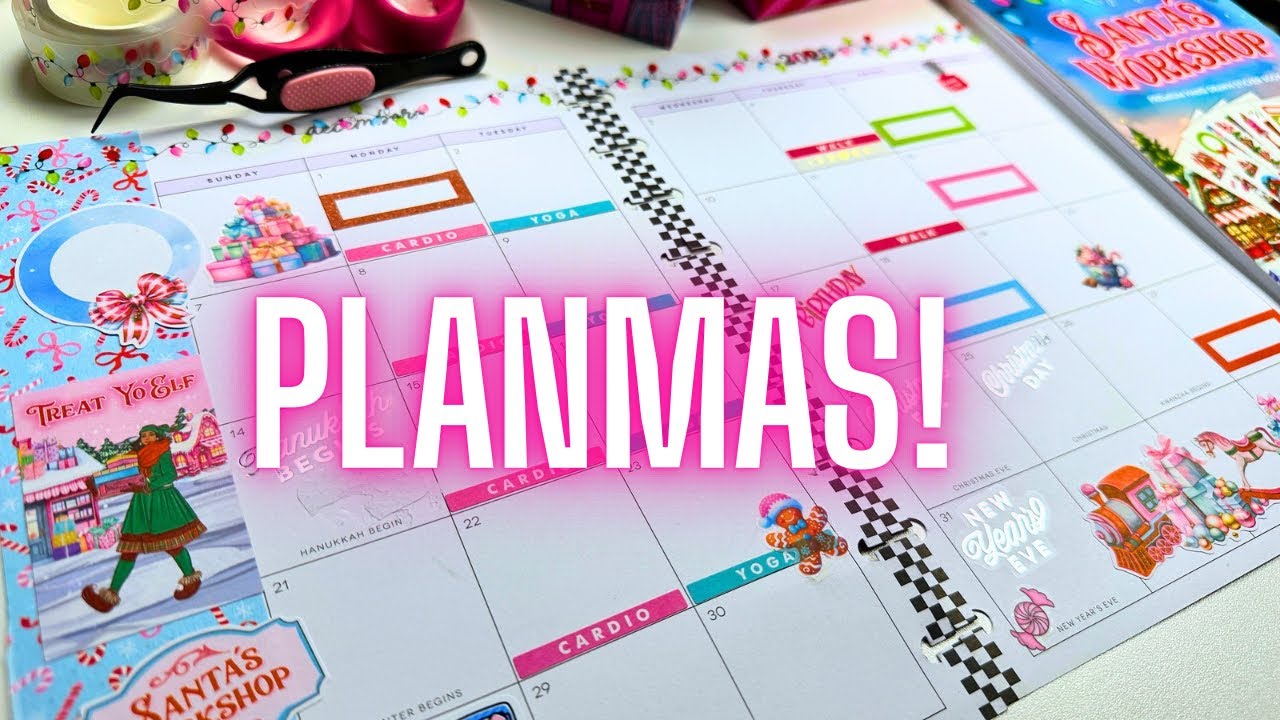 Planmas Day 1! Decorate December Monthly Happy Planner