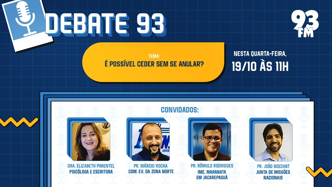 Viver em Paz - Viver em paz &eacute; ceder? - Debate 93 - 19/10/2022