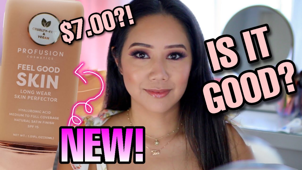 NEW! PROFUSION FEEL GOOD SKIN FOUNDATION REVIEW & WEAR TEST (IS IT GOOD?)