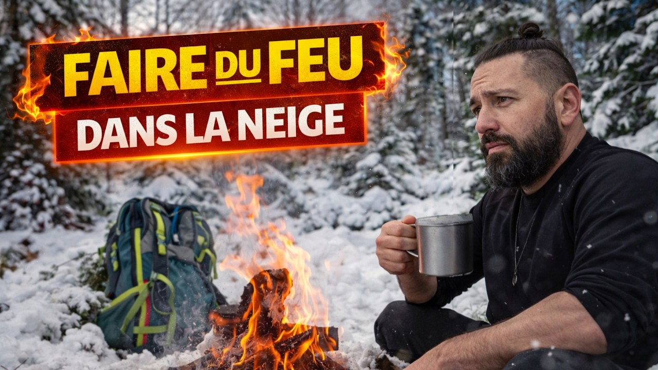 Faire du feu dans la neige