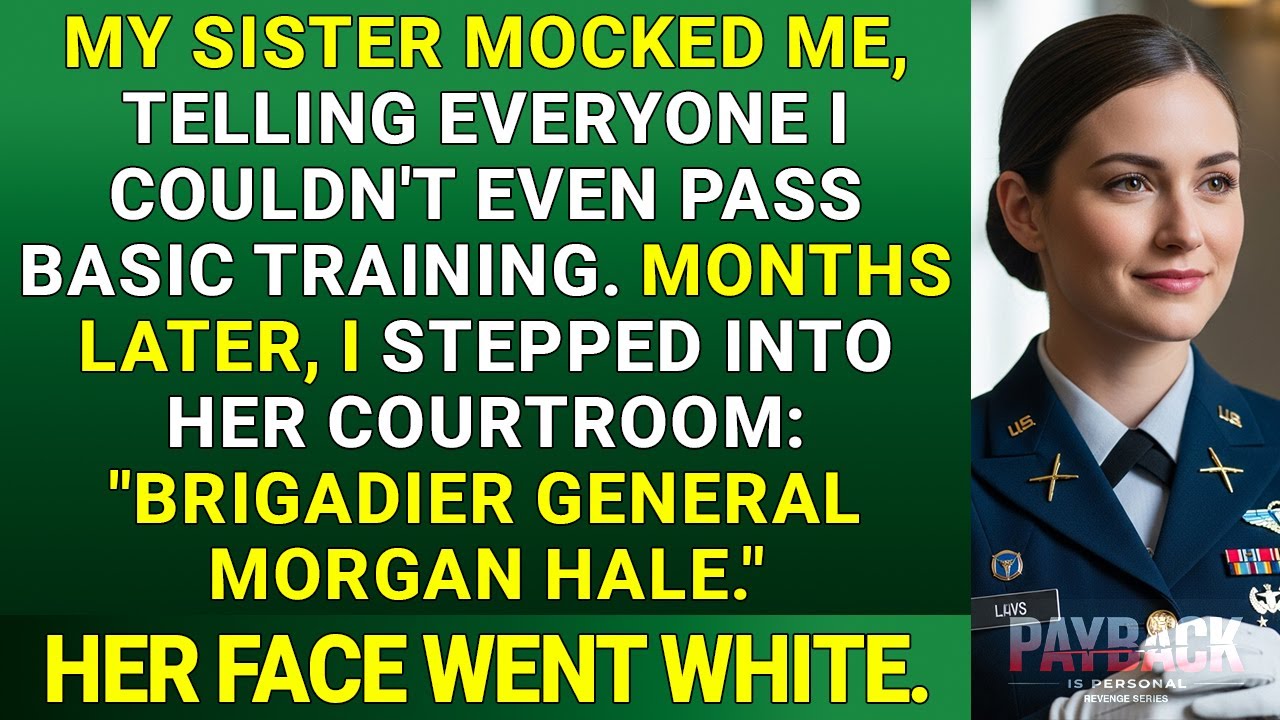 She Said I Failed Basic Training—Then Saw Me Walk Into Her Trial as Brigadier General Morgan Hale