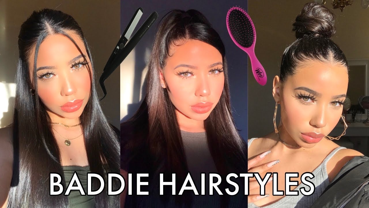 4 EASY BADDIE HAIRSTYLES♡