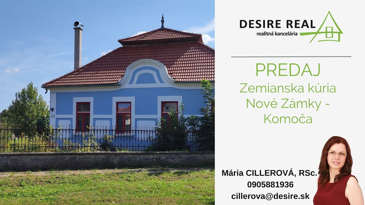 Zemianska Kuria na predaj, Nové Zámky - Komoča