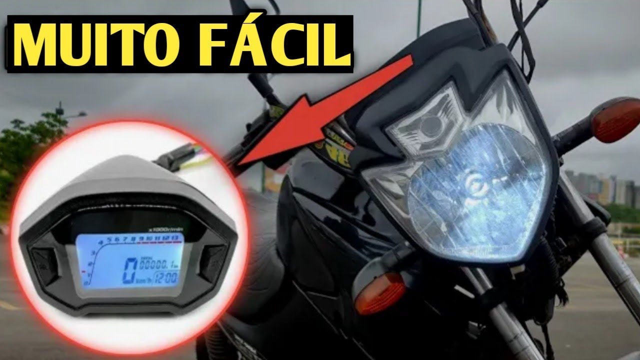 COMO INSTALAR O PAINEL DIGITAL NA FACTOR 125  *serve em QUALQUER moto