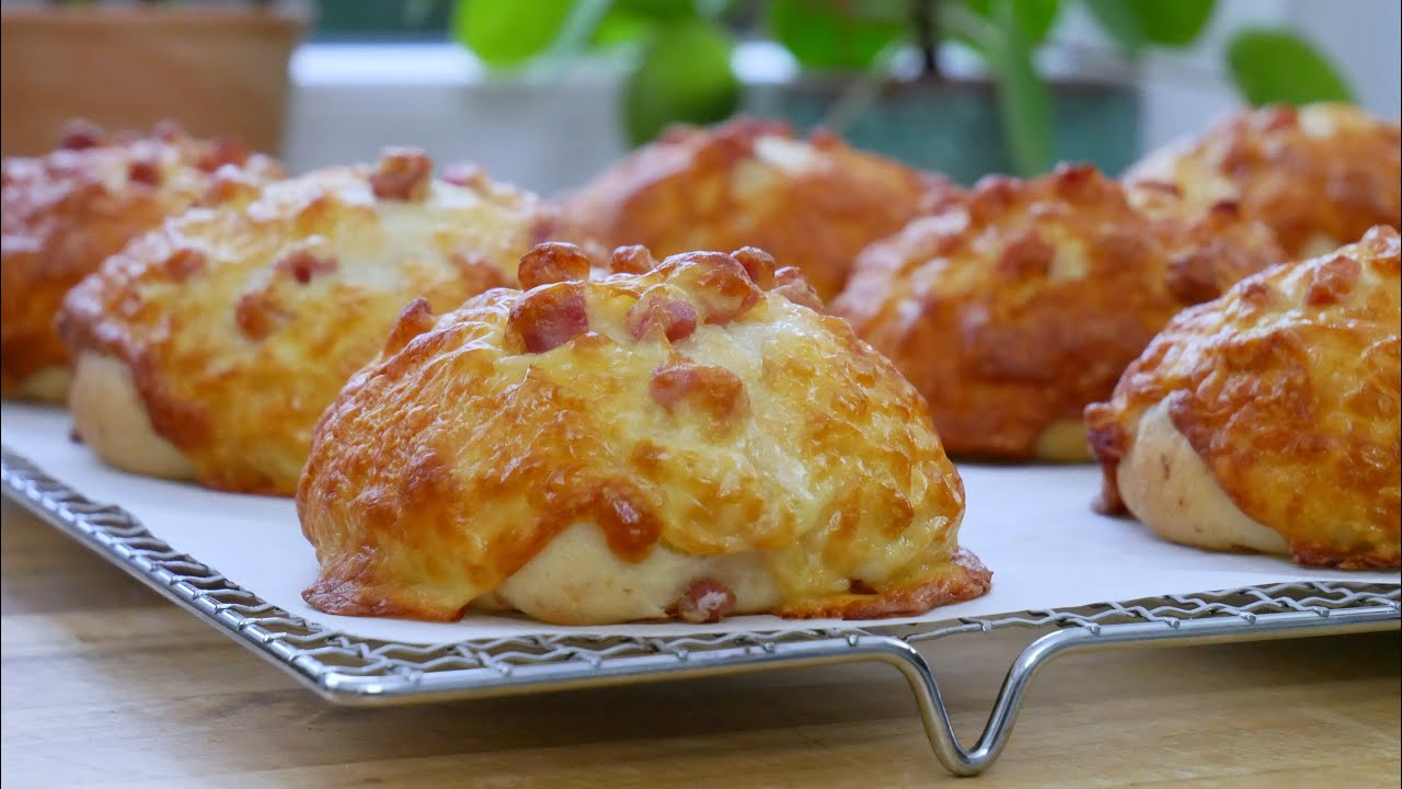 Fluffige Speck Käse Brötchen 🥓🧀🥖 Backen (Rezept) || Baking Bacon Cheese Bread Rolls 🥓🧀🥖 | [ENG SUBS]