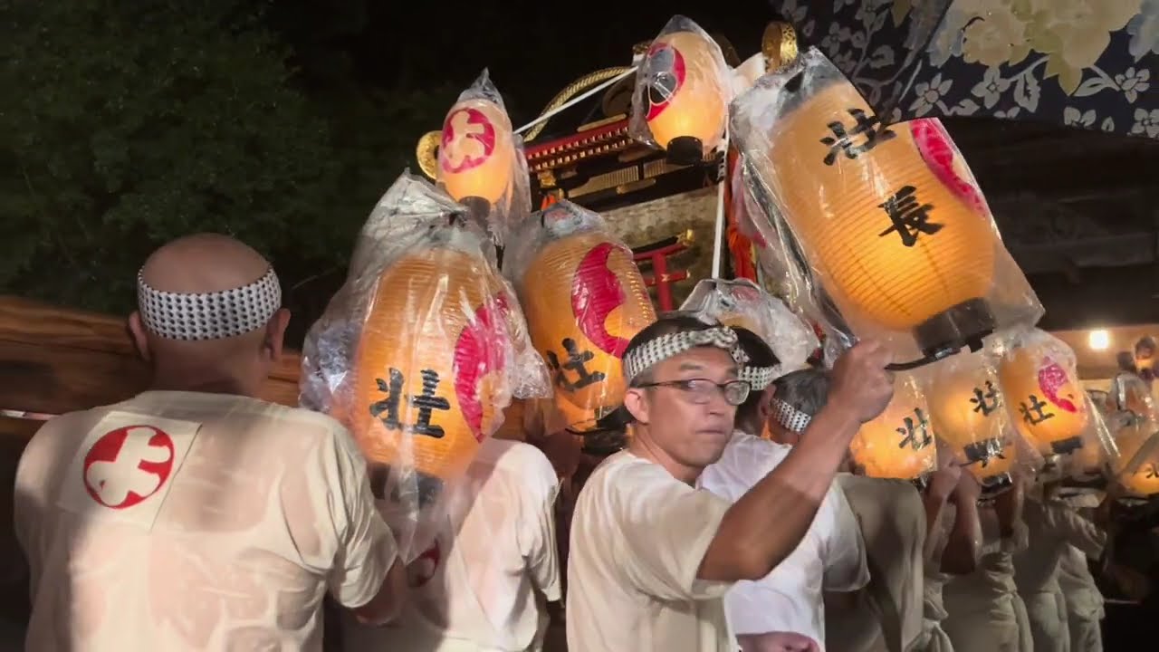 2024白河提灯祭り　最終日　渡河　太鼓橋