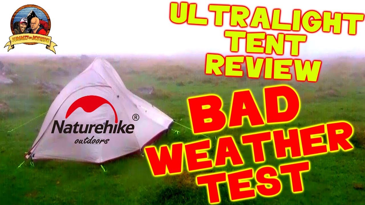 BAD WEATHER TEST (Nature Hike Cloud Up 2 Upgrade) ULTRALIGHT TENT REVIEW