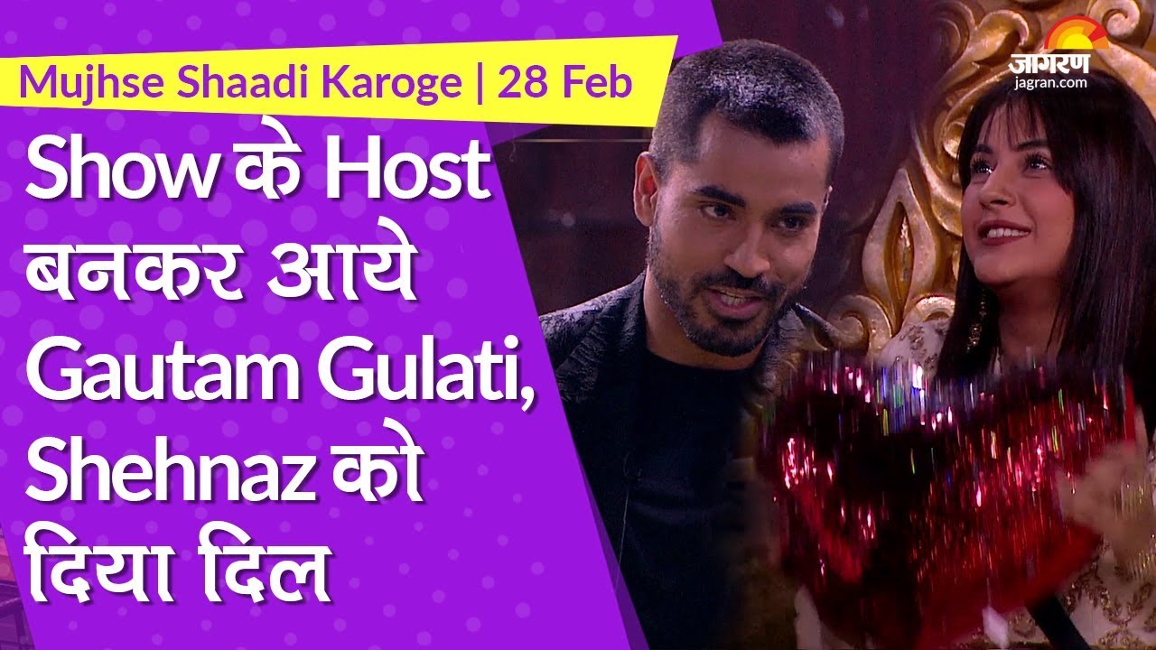 Mujhse Shaadi Karoge, 28 Feb Update: Show के Host बनकर आये Gautam Gulati, Shehnaz को दिया दिल