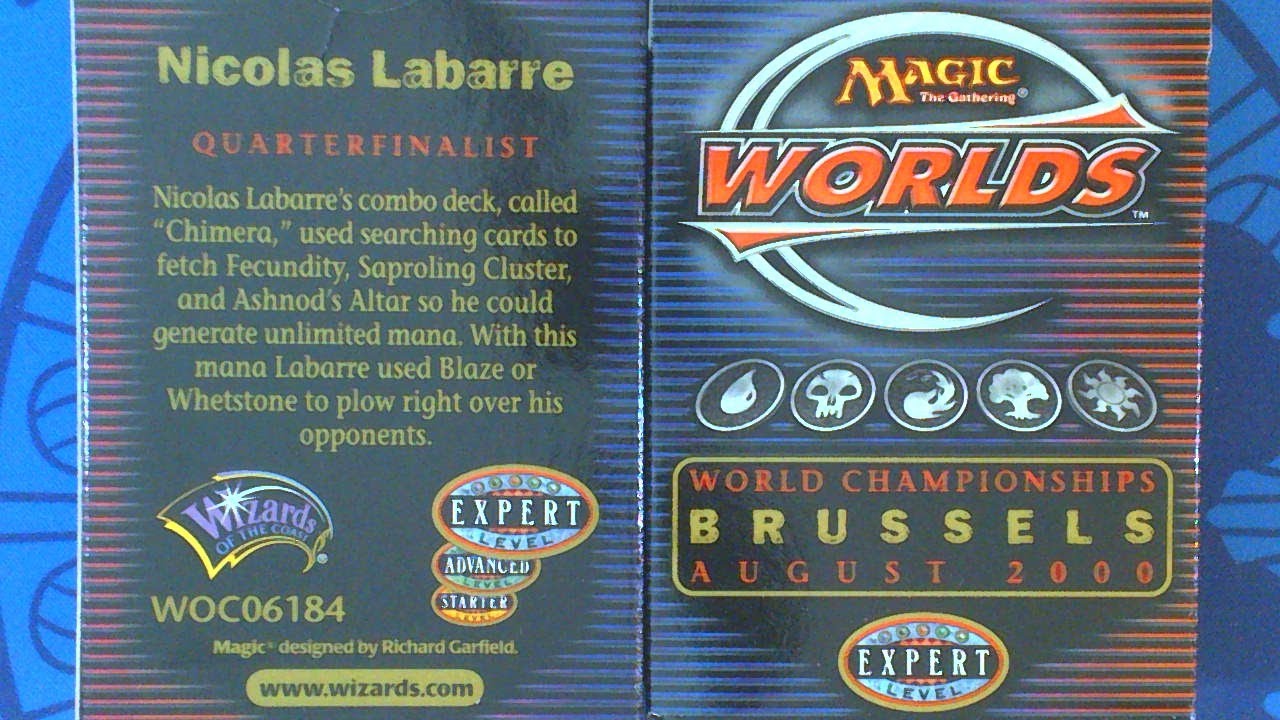 Magic Worlds 2000 World Championships Deck - Quarterfinalist Nicolas Labarre #ThrowbackThursday 31