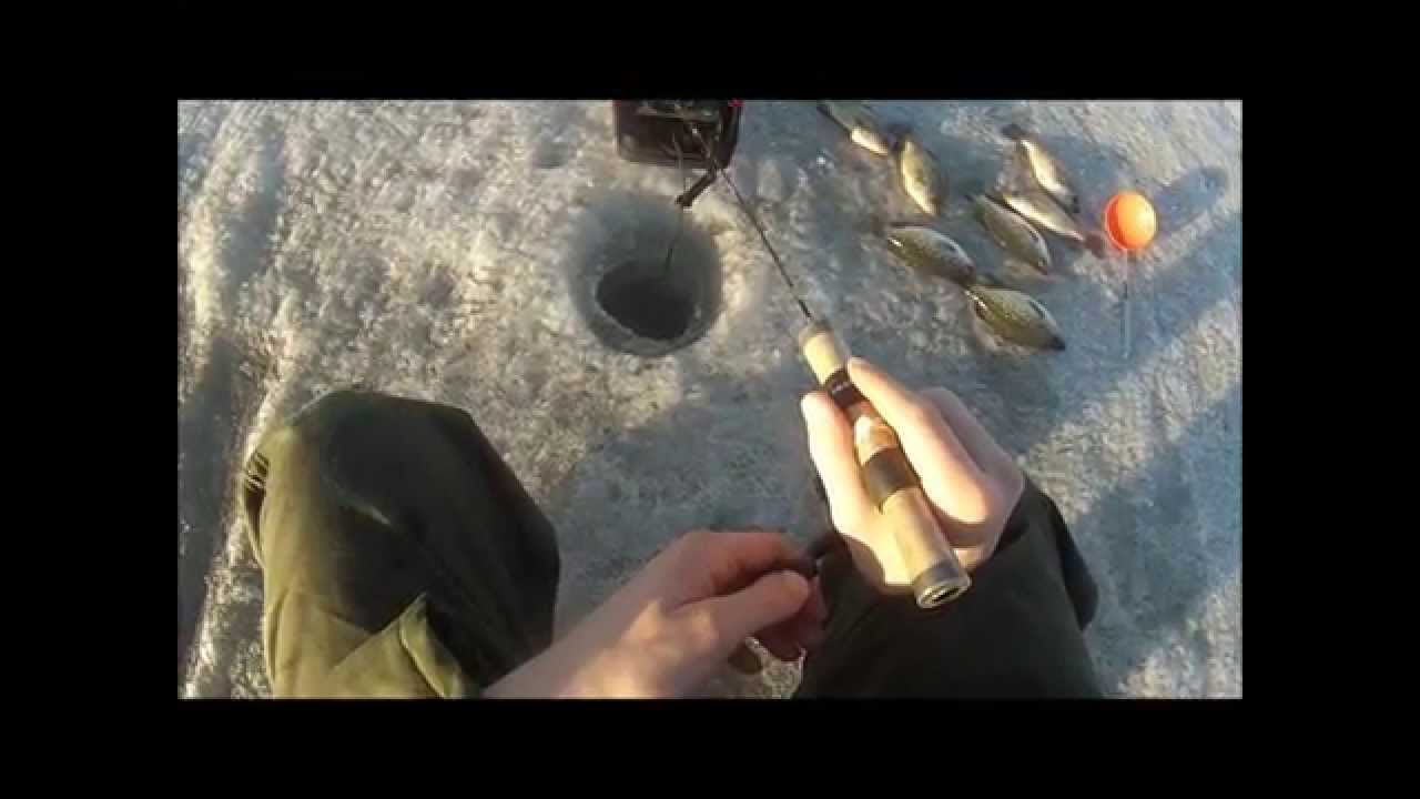 Ice Fishing Slob Crappies on Fox Lake, WI