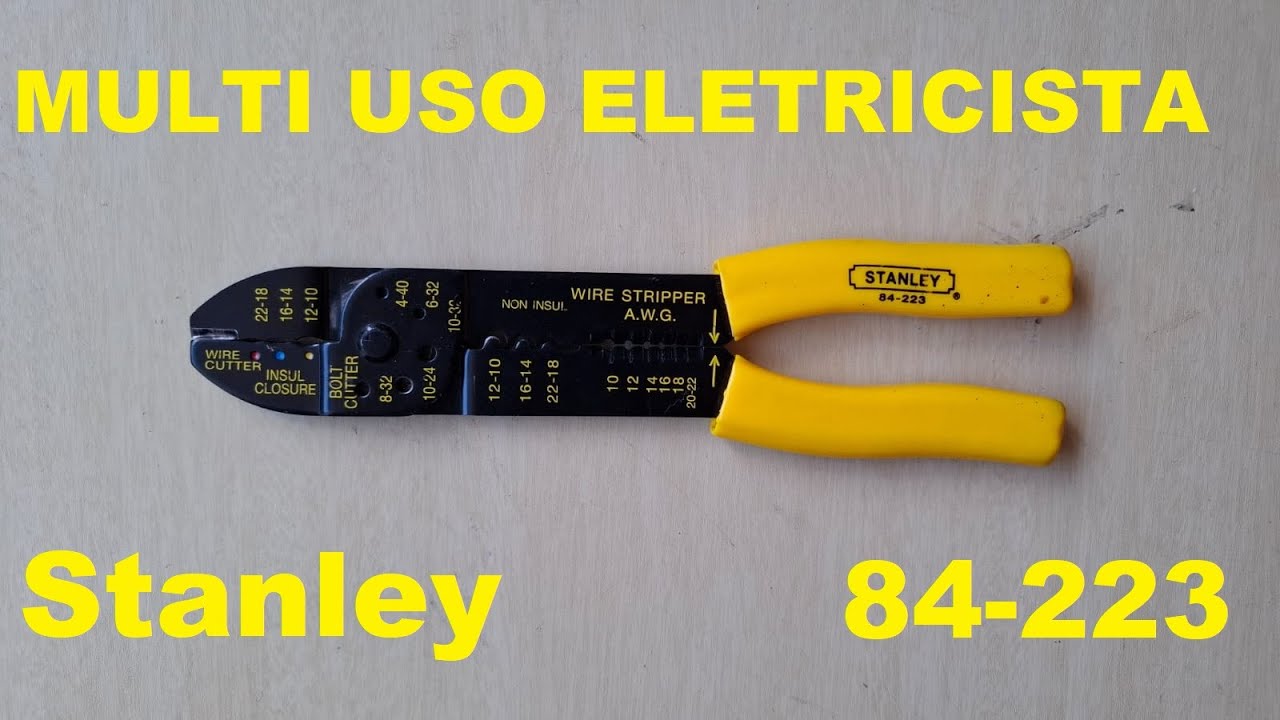 Alicate Stanley 84-223 crimpagem terminais